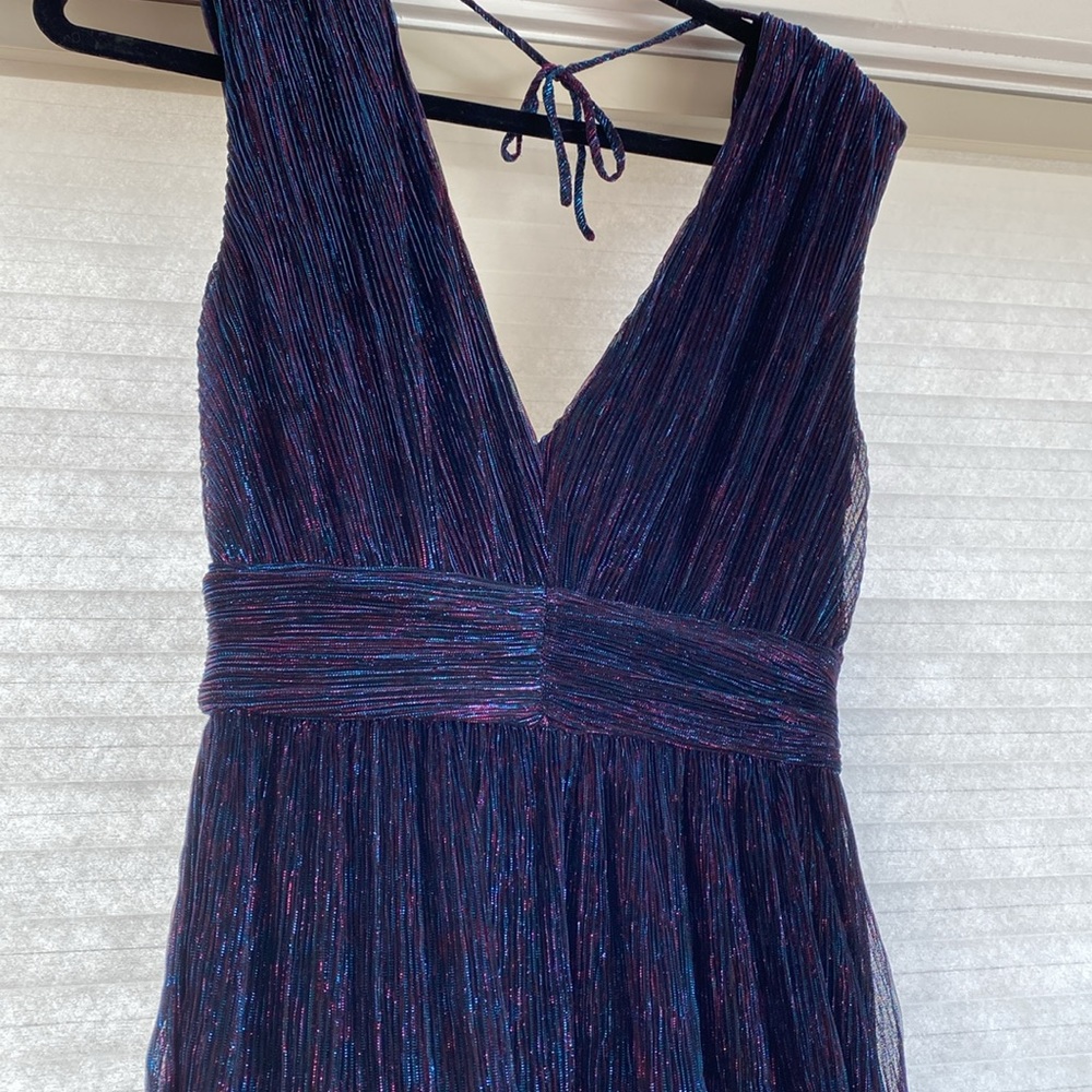 Stunning sparkly tiered blue and purple wayf dress